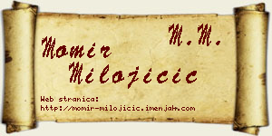 Momir Milojičić vizit kartica
